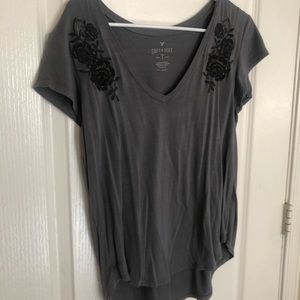 Soft and Sexy v neck tee by AE